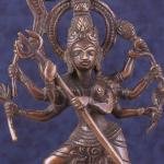 Pure Brass Mahishasur Mardini Durga Idol | 8" Brown Tone Art | 1.2kg Sacred Victory Scene | Divine Mother Triumph | Jaipurio